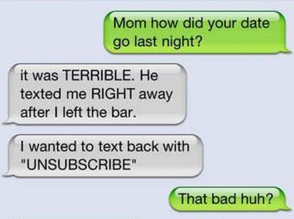 Worst Possible Texts Sent After The First Date - Share Troopers