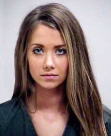 a mugshot of a beautiful girl