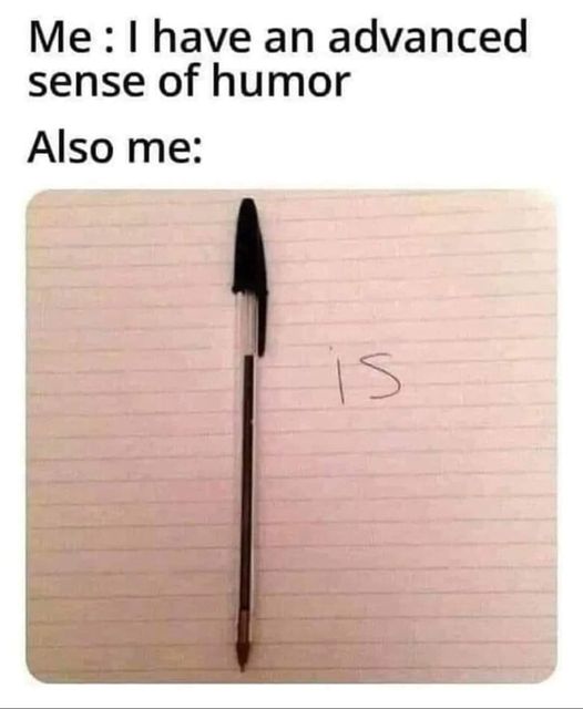 dark humor joke about having a sense of humor