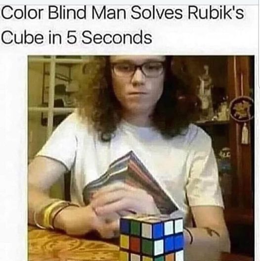 darkest funny meme about being colorblind