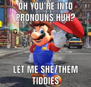 mario funny pronouns