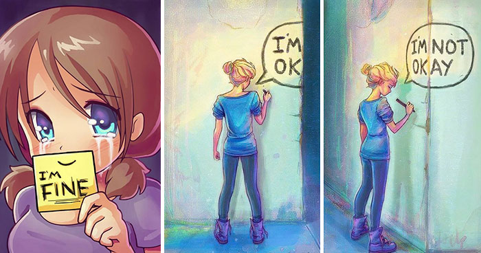 This Artist Struggled With Depression And Her Drawings Are Deep And